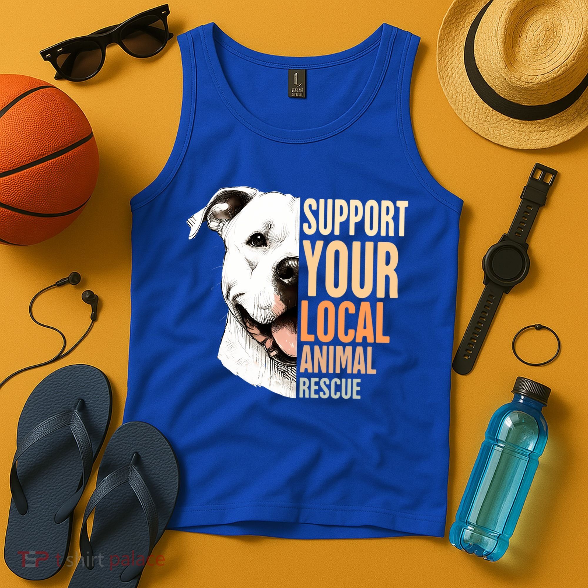 Pitbull Rescue Mom Adoption Support Your Local Animal Rescue  Tank Top