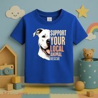 Pitbull Rescue Mom Adoption Support Your Local Animal Rescue  Toddler T-Shirt thumb 3
