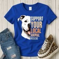 Pitbull Rescue Mom Adoption Support Your Local Animal Rescue  Women's T-Shirt thumb 3