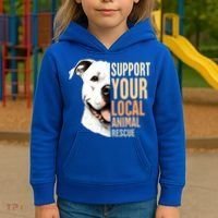 Pitbull Rescue Mom Adoption Support Your Local Animal Rescue  Kids Hoodie thumb 3