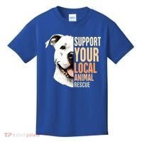 Pitbull Rescue Mom Adoption Support Your Local Animal Rescue  Kids T-Shirt thumb 0