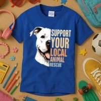 Pitbull Rescue Mom Adoption Support Your Local Animal Rescue  Kids T-Shirt thumb 3