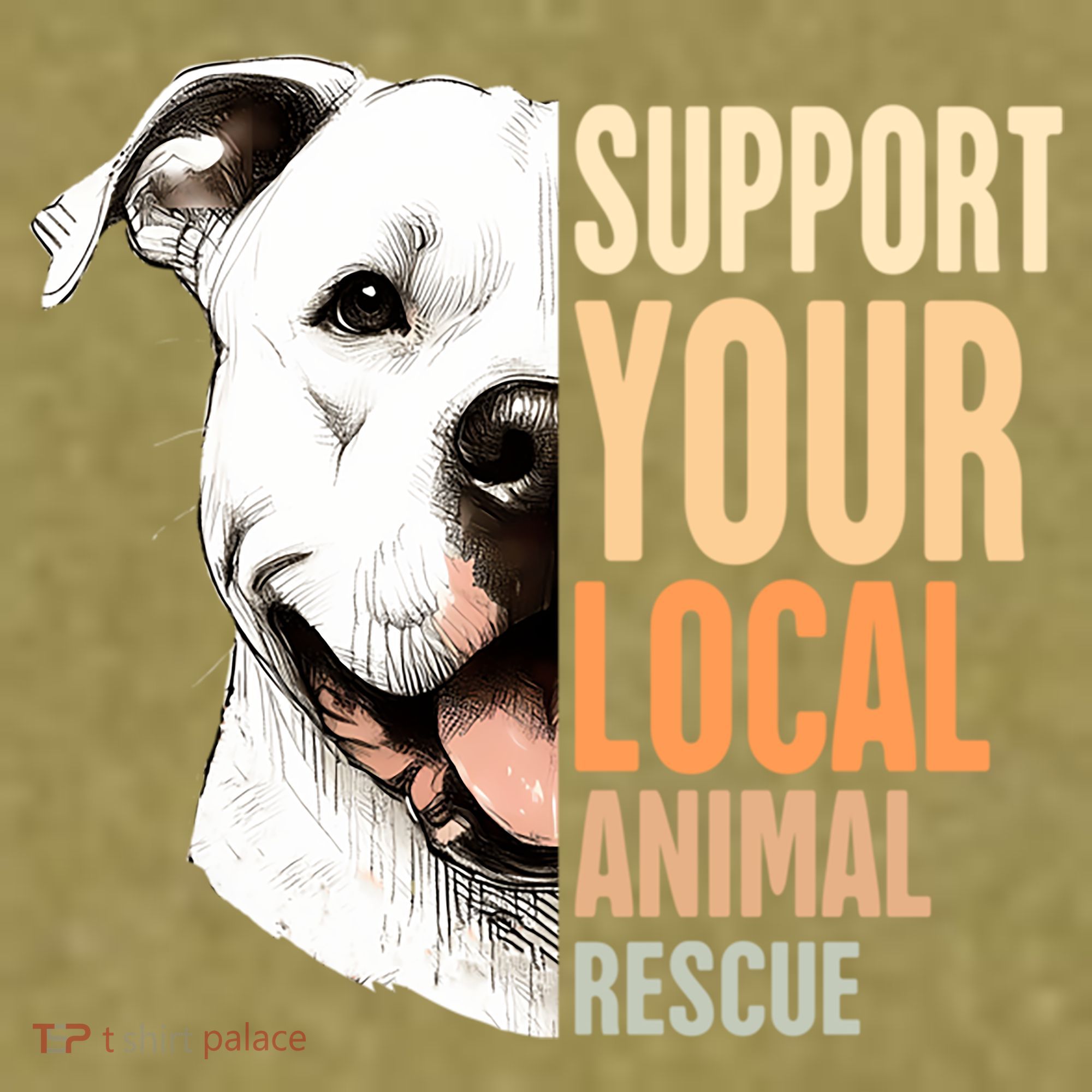 Pitbull Rescue Mom Adoption Support Your Local Animal Rescue  Garment-Dyed Women's Muscle Tee