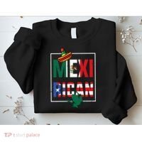 Puerto Rican Mexican Flag Mexirican Half Puerto rico Mexico Sweatshirt thumb 2