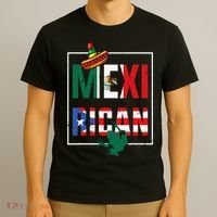Puerto Rican Mexican Flag Mexirican Half Puerto rico Mexico T-Shirt thumb 3