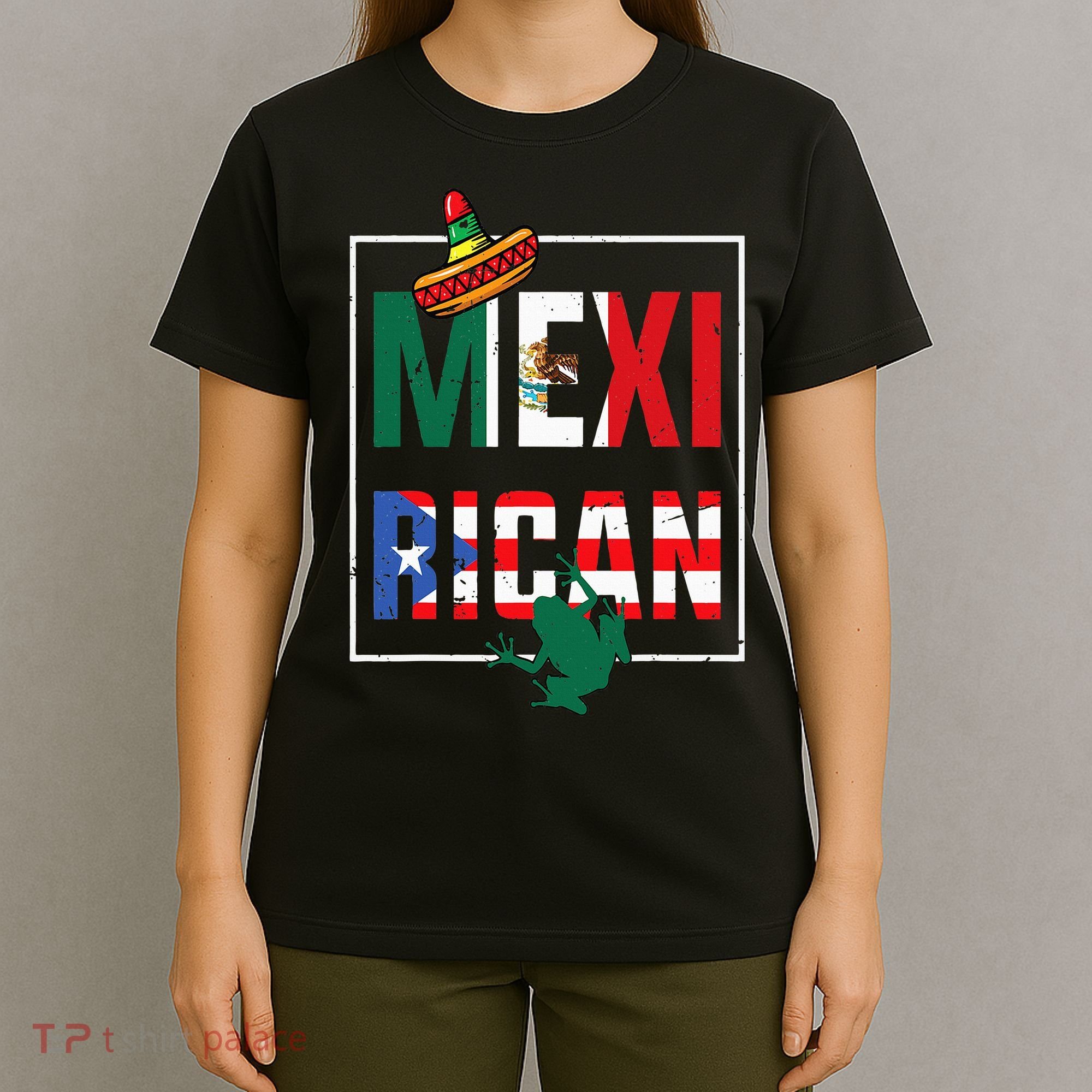 Puerto Rican Mexican Flag Mexirican Half Puerto rico Mexico T-Shirt