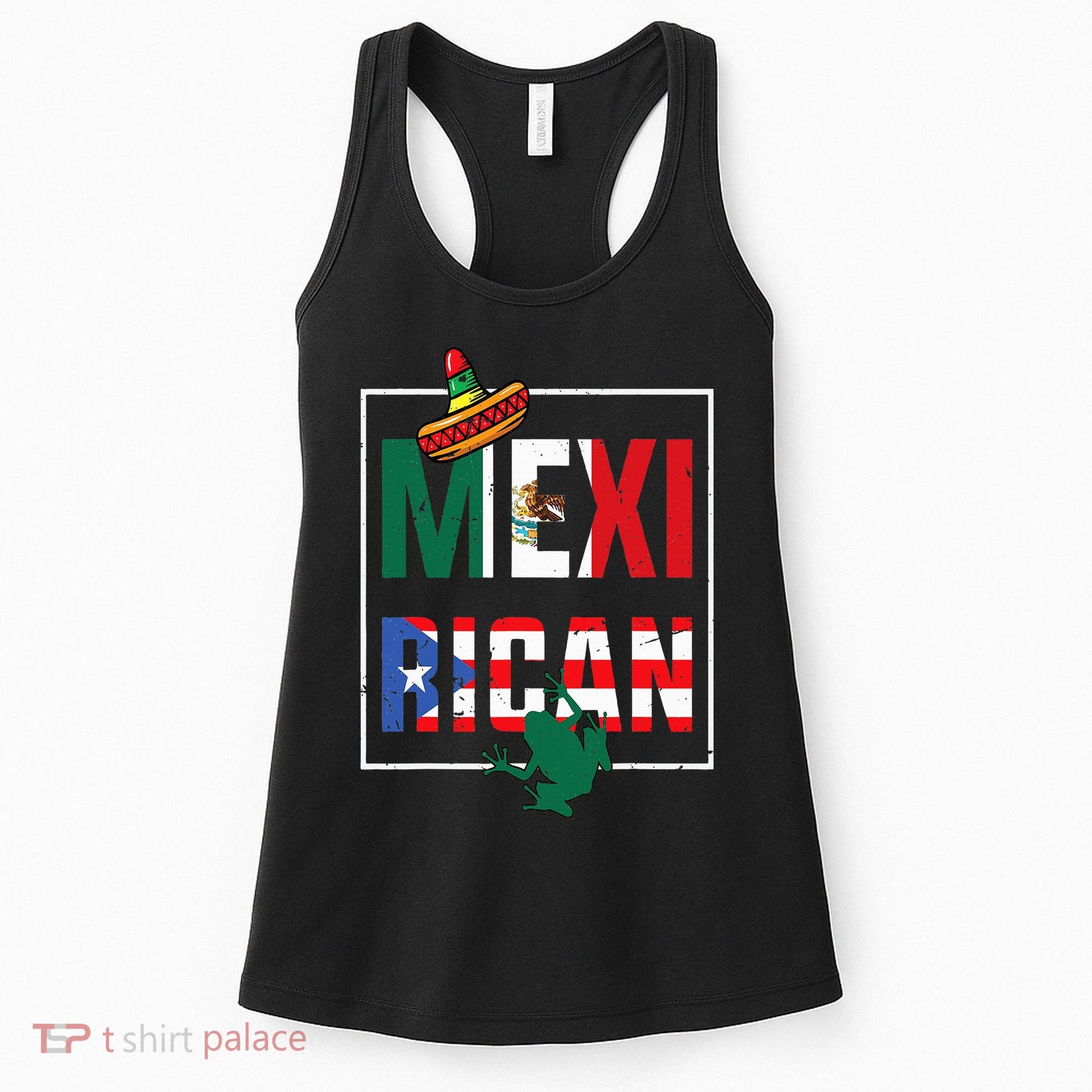 Puerto Rican Mexican Flag Mexirican Half Puerto rico Mexico Women's Tank Top