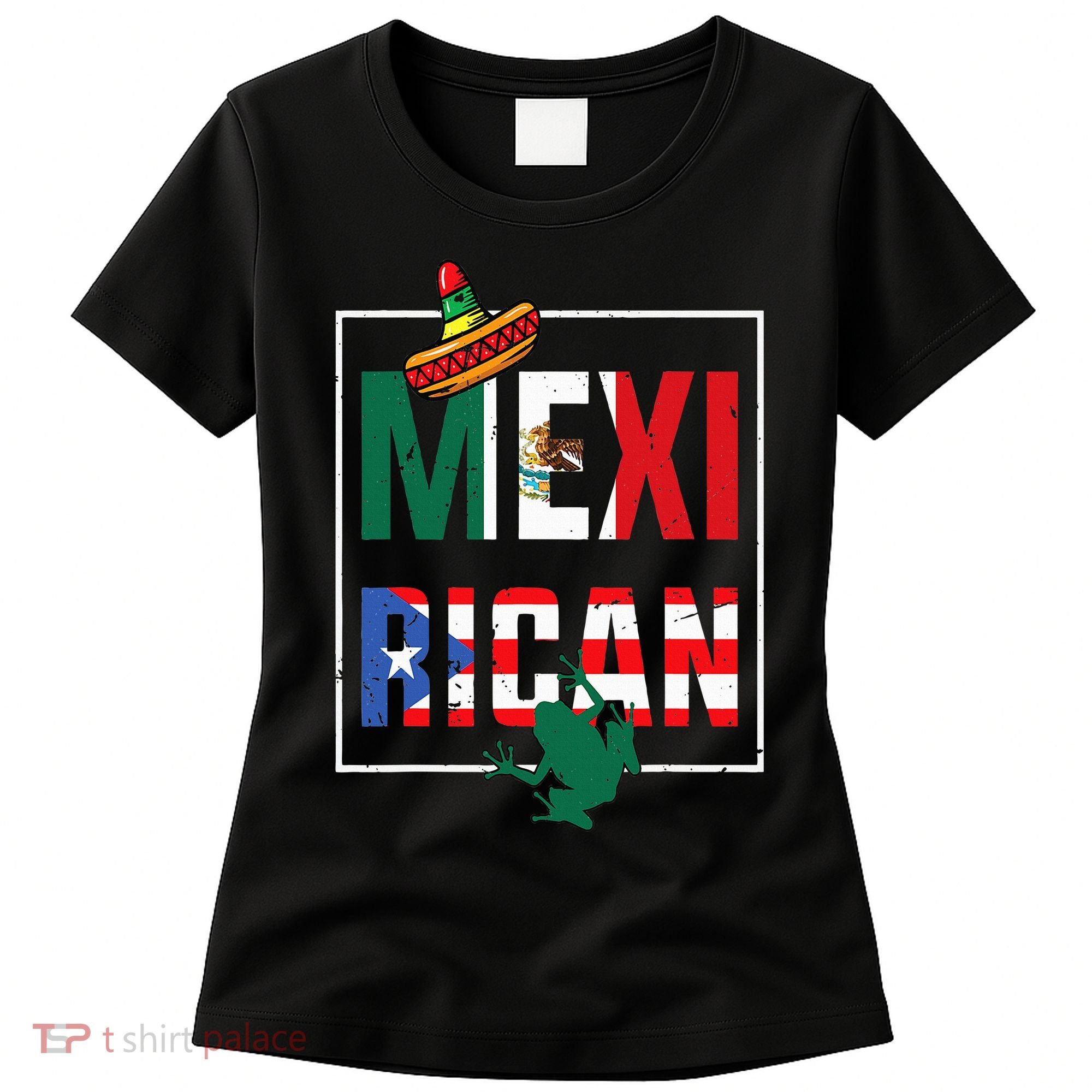 Puerto Rican Mexican Flag Mexirican Half Puerto rico Mexico Women's T-Shirt