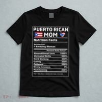 Puerto Rican Mom Nutrition Facts Boricua Puerto Rico Pr Flag T-Shirt thumb 5