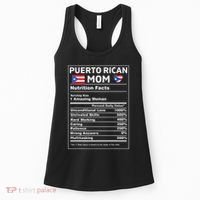 Puerto Rican Mom Nutrition Facts Boricua Puerto Rico Pr Flag Women's Tank Top thumb 0