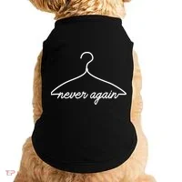 Pro Roe Never Again Wire Hanger Doggie Tank thumb 0