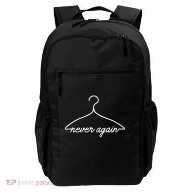 Pro Roe Never Again Wire Hanger Backpack