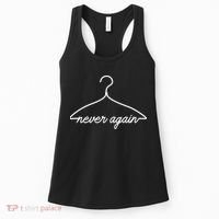Pro Roe Never Again Wire Hanger Women's Tank Top thumb 0