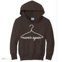 Pro Roe Never Again Wire Hanger Kids Hoodie thumb 0