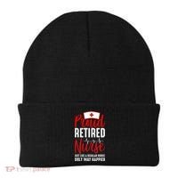 Proud Retired Nurse Just Like Regular Nurse Only Way Happier Beanie thumb 0