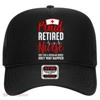 Proud Retired Nurse Just Like Regular Nurse Only Way Happier Hat thumb 0