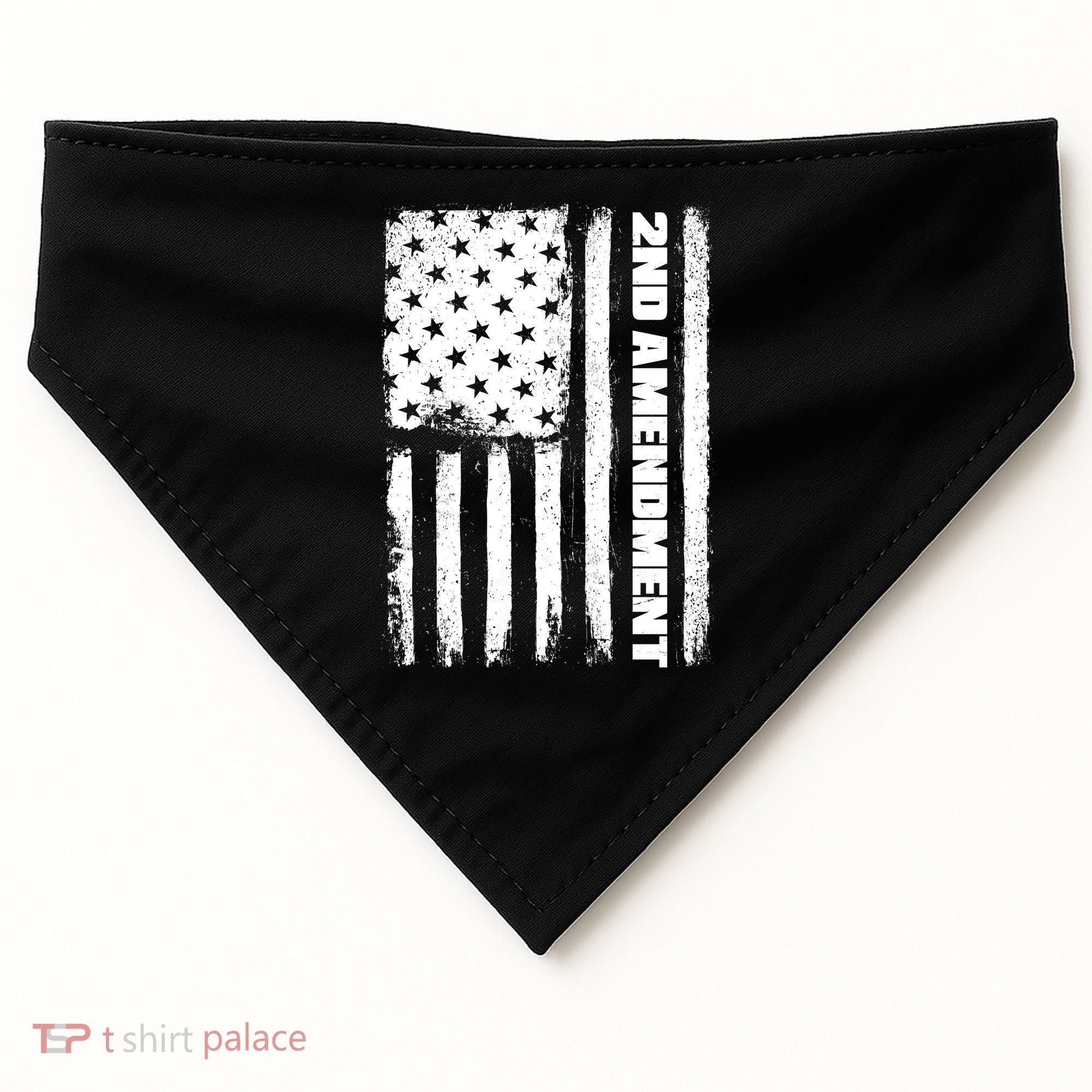 Pro 2nd Amendment American Flag USA-Made Doggie Bandana