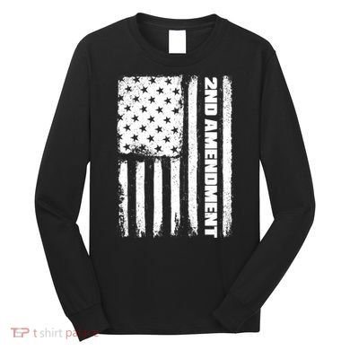 Pro 2nd Amendment American Flag Long Sleeve Shirt