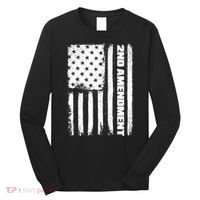 Pro 2nd Amendment American Flag Long Sleeve Shirt thumb 0