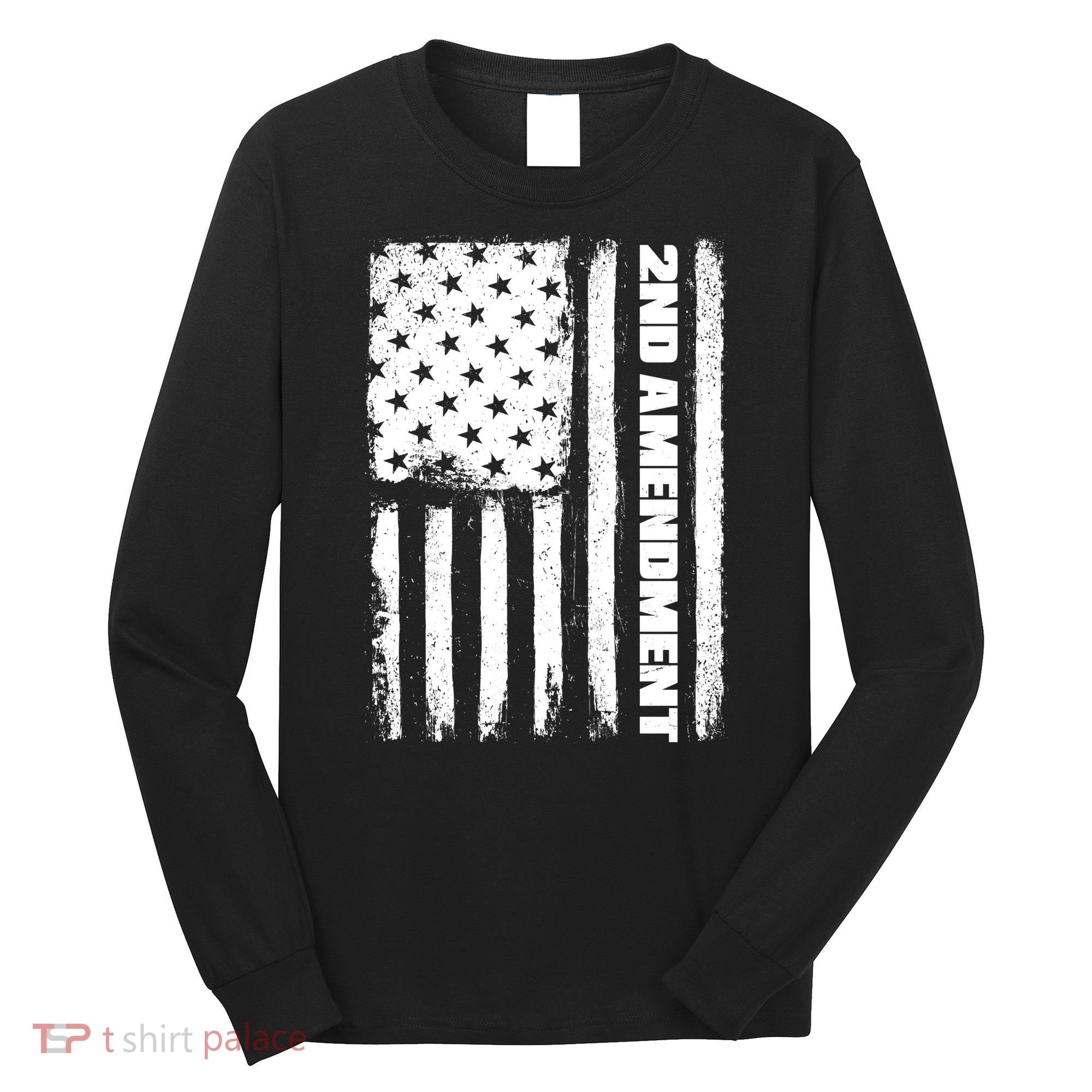 Pro 2nd Amendment American Flag Long Sleeve Shirt
