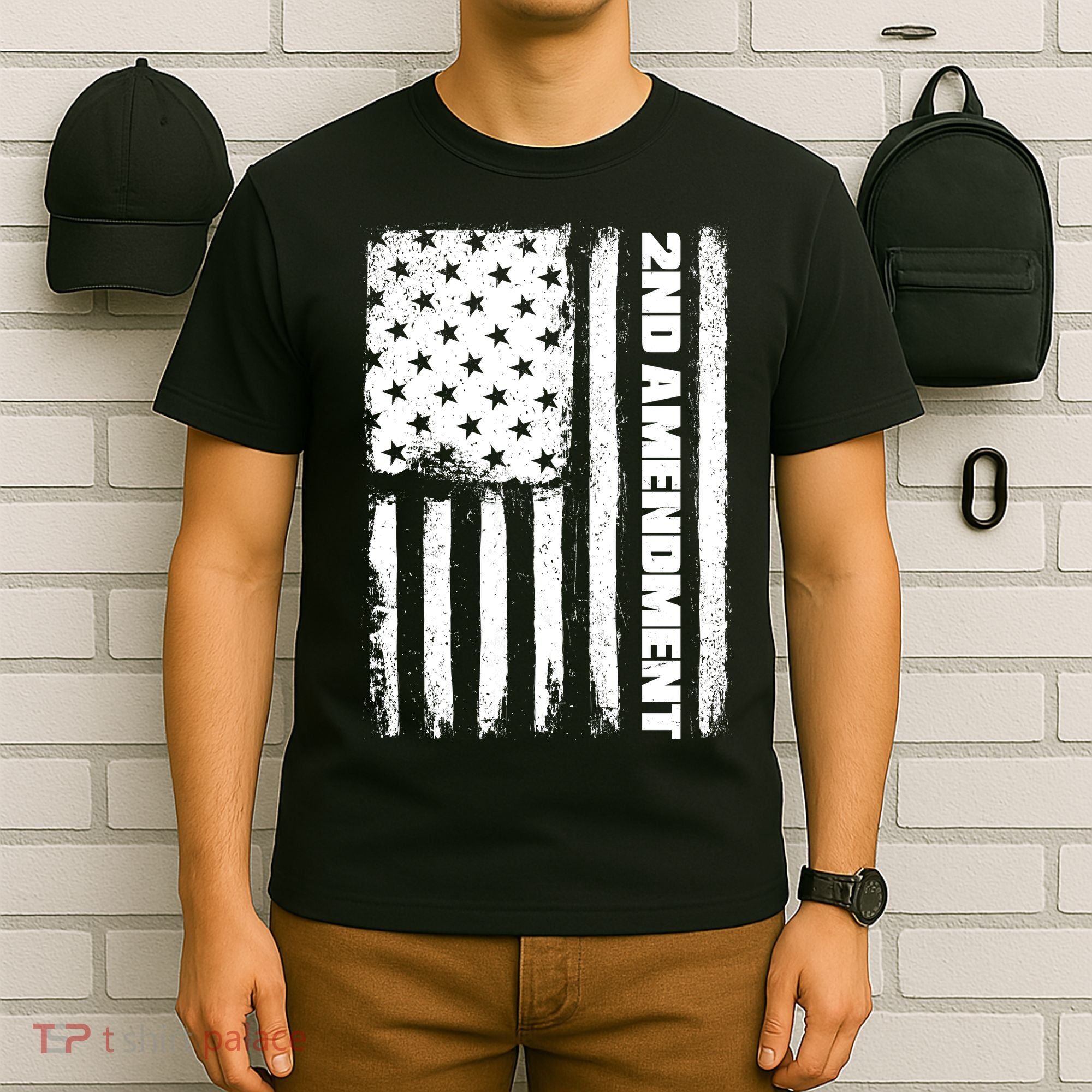 Pro 2nd Amendment American Flag T-Shirt