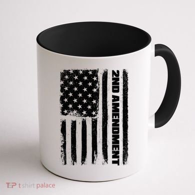 Pro 2nd Amendment American Flag Coffee Mug back