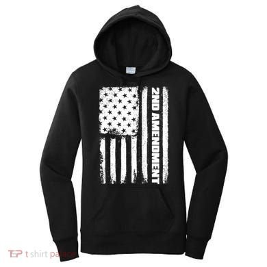 Pro 2nd Amendment American Flag Women's Hoodie