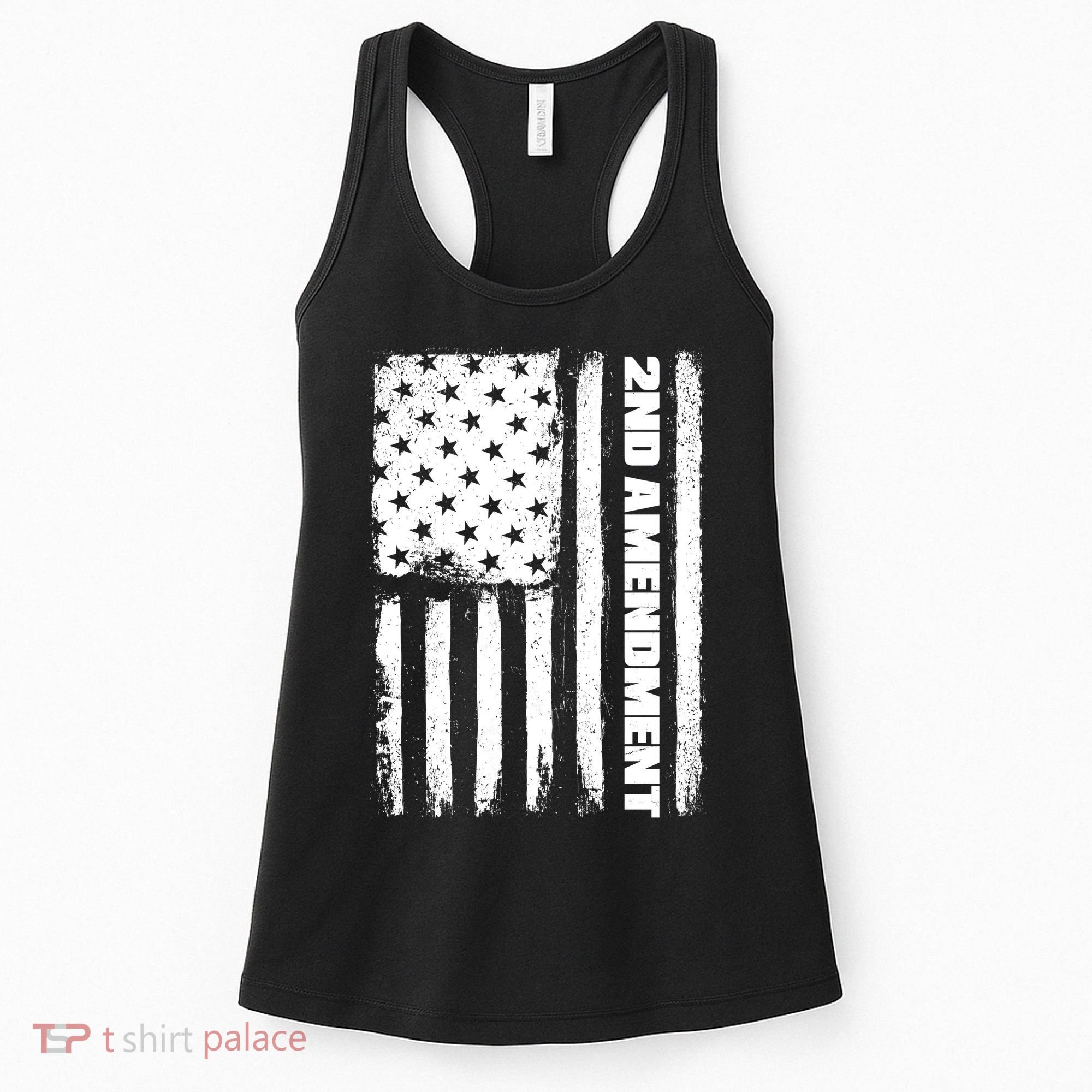 Pro 2nd Amendment American Flag Women's Tank Top