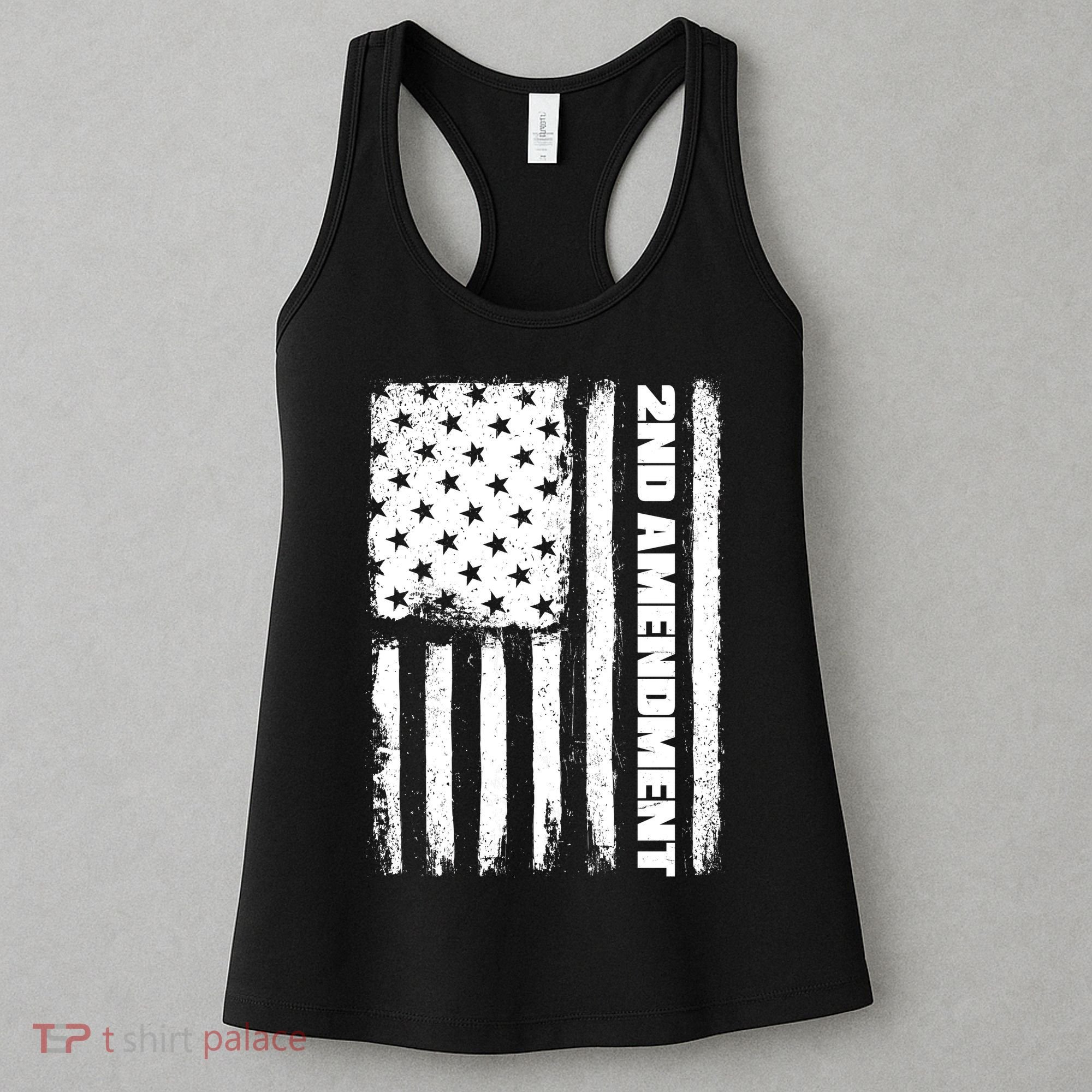 Pro 2nd Amendment American Flag Women's Tank Top