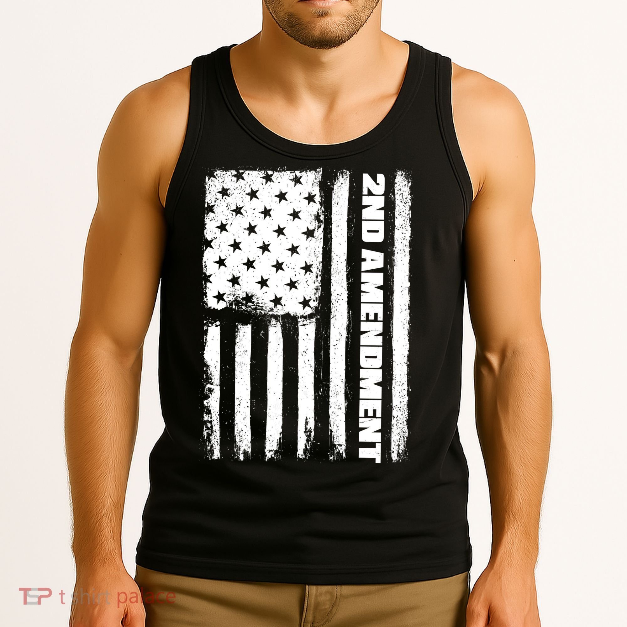 Pro 2nd Amendment American Flag Tank Top