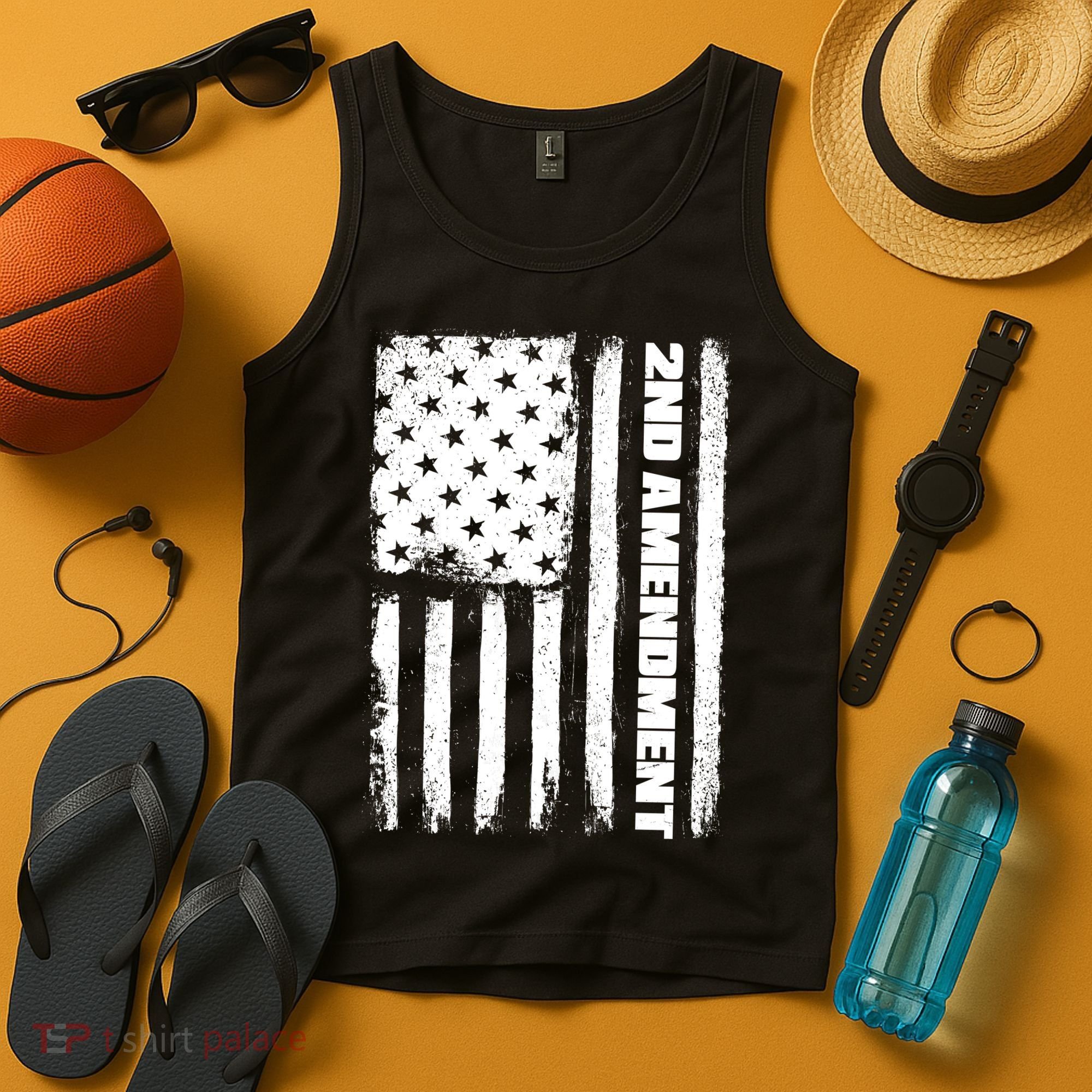 Pro 2nd Amendment American Flag Tank Top