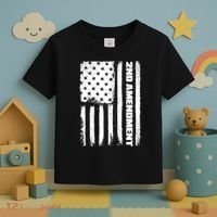Pro 2nd Amendment American Flag Toddler T-Shirt thumb 3