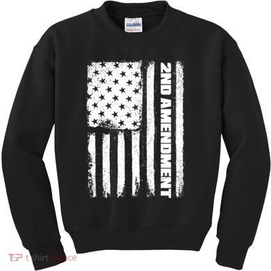 Pro 2nd Amendment American Flag Kids Sweatshirt