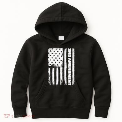 Pro 2nd Amendment American Flag Kids Hoodie