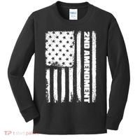 Pro 2nd Amendment American Flag Kids Long Sleeve Shirt thumb 0