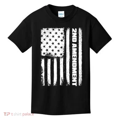 Pro 2nd Amendment American Flag Kids T-Shirt