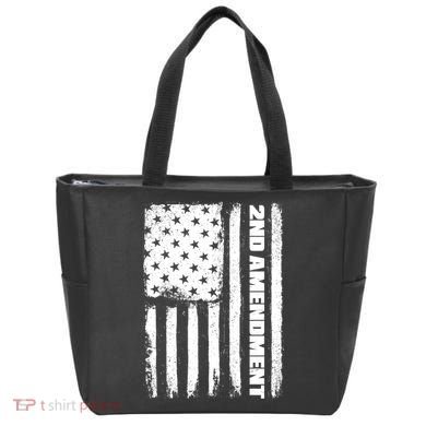 Pro 2nd Amendment American Flag Tote Bag