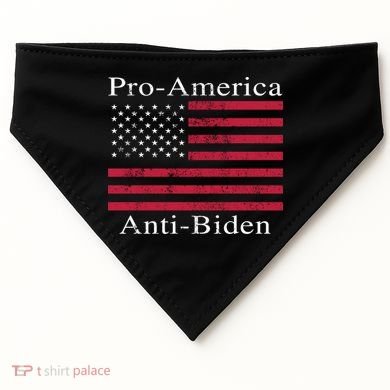 Pro-America Anti-Biden USA-Made Doggie Bandana
