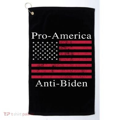 Pro-America Anti-Biden Golf Towel