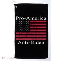 Pro-America Anti-Biden Golf Towel thumb 0
