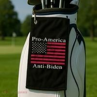 Pro-America Anti-Biden Golf Towel thumb 2