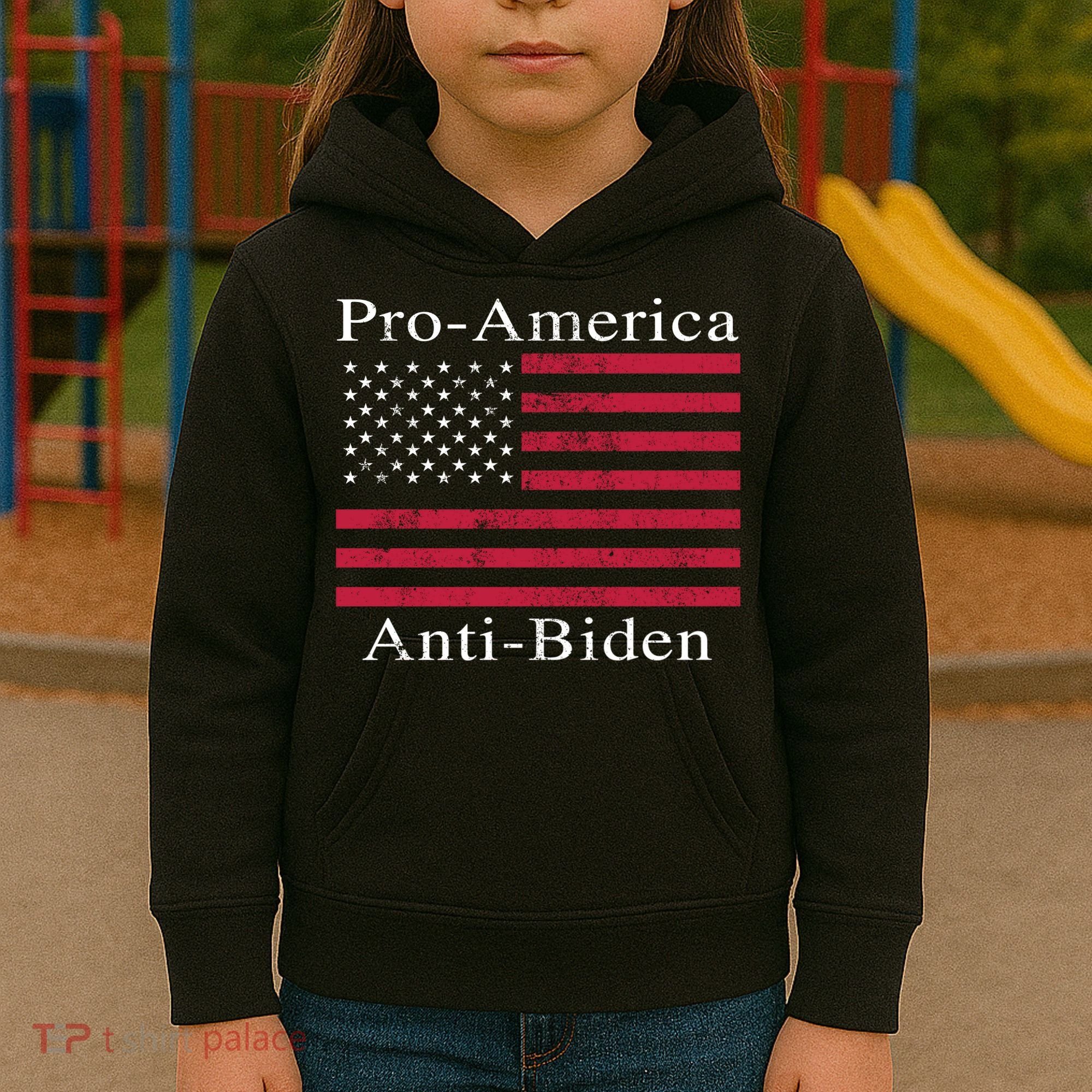 Pro-America Anti-Biden Kids Hoodie