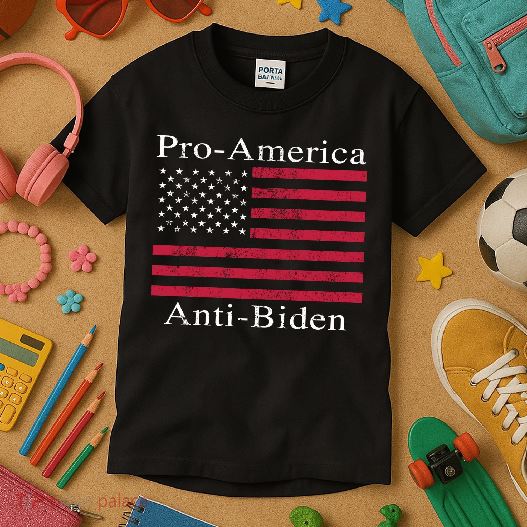 Pro-America Anti-Biden Kids T-Shirt