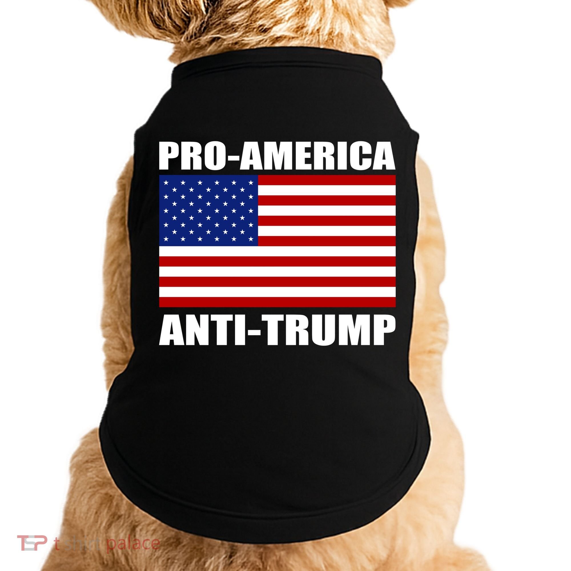 Pro America Anti Trump Doggie Tank