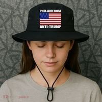Pro America Anti Trump Bucket Hat thumb 3