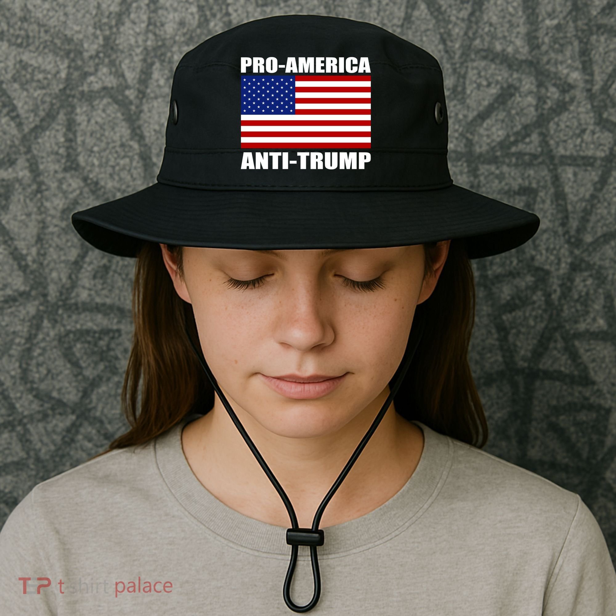 Pro America Anti Trump Bucket Hat