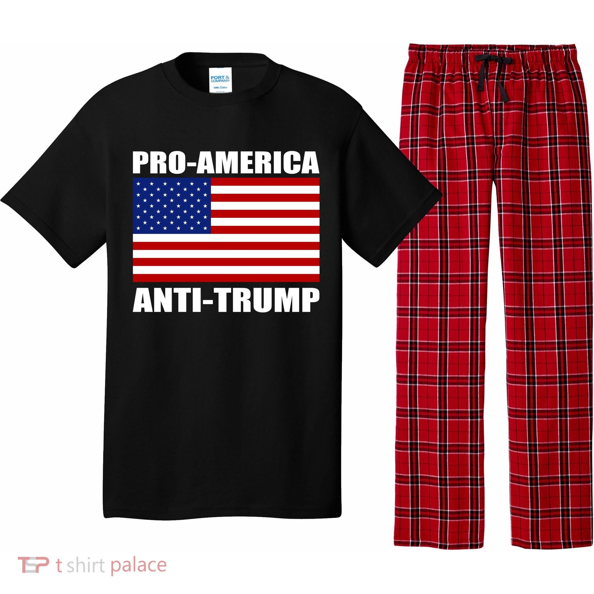 Pro America Anti Trump Pajama Set