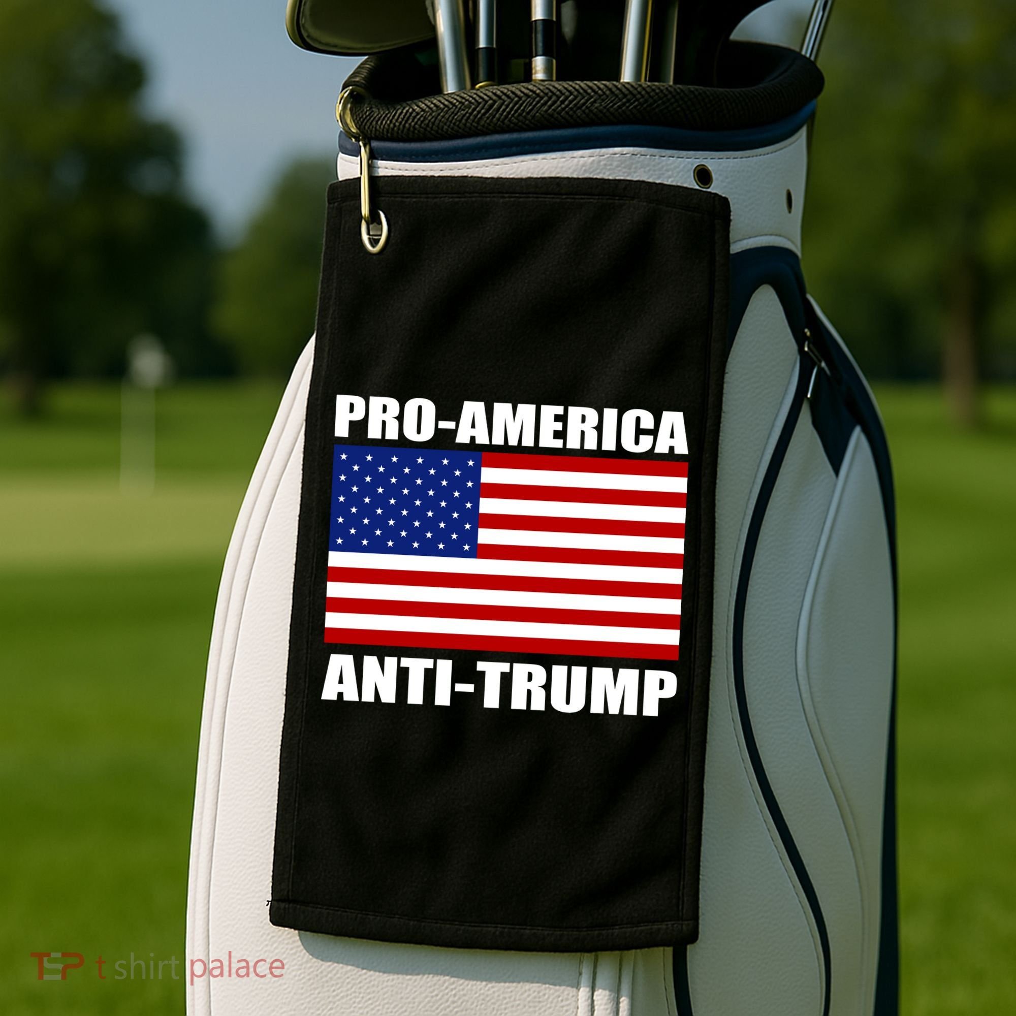 Pro America Anti Trump Golf Towel