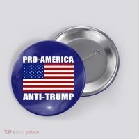 Pro America Anti Trump Button thumb 0