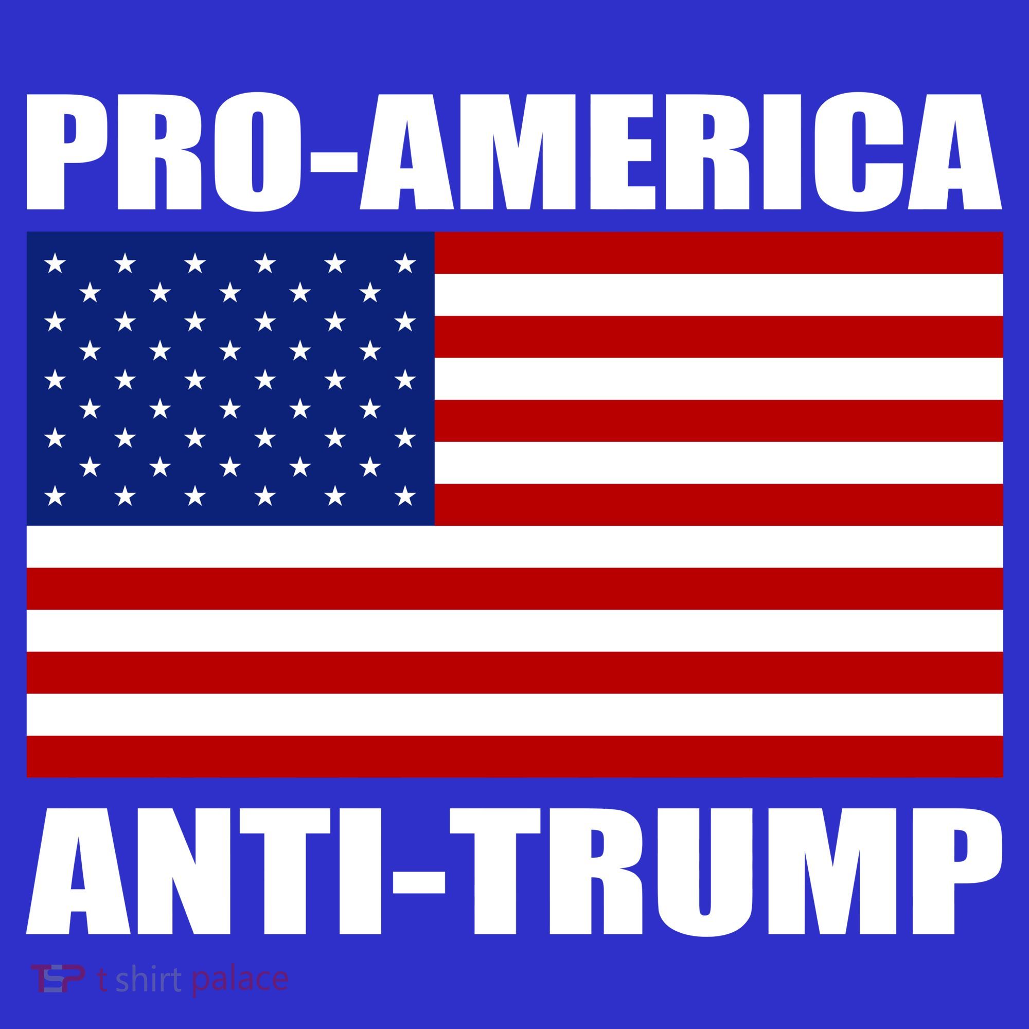 Pro America Anti Trump Button
